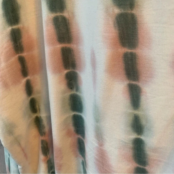 Young Fabulous & Broke Mint & Pink Tie-Dye Crew Neck Lightweight Sweatshirt L - Picture 9 of 9